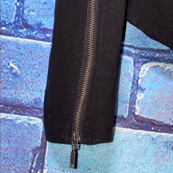 BLANK NYC Women's Jacket Size Medium Black Double Zip Breathable Mesh - Picture 8 of 8